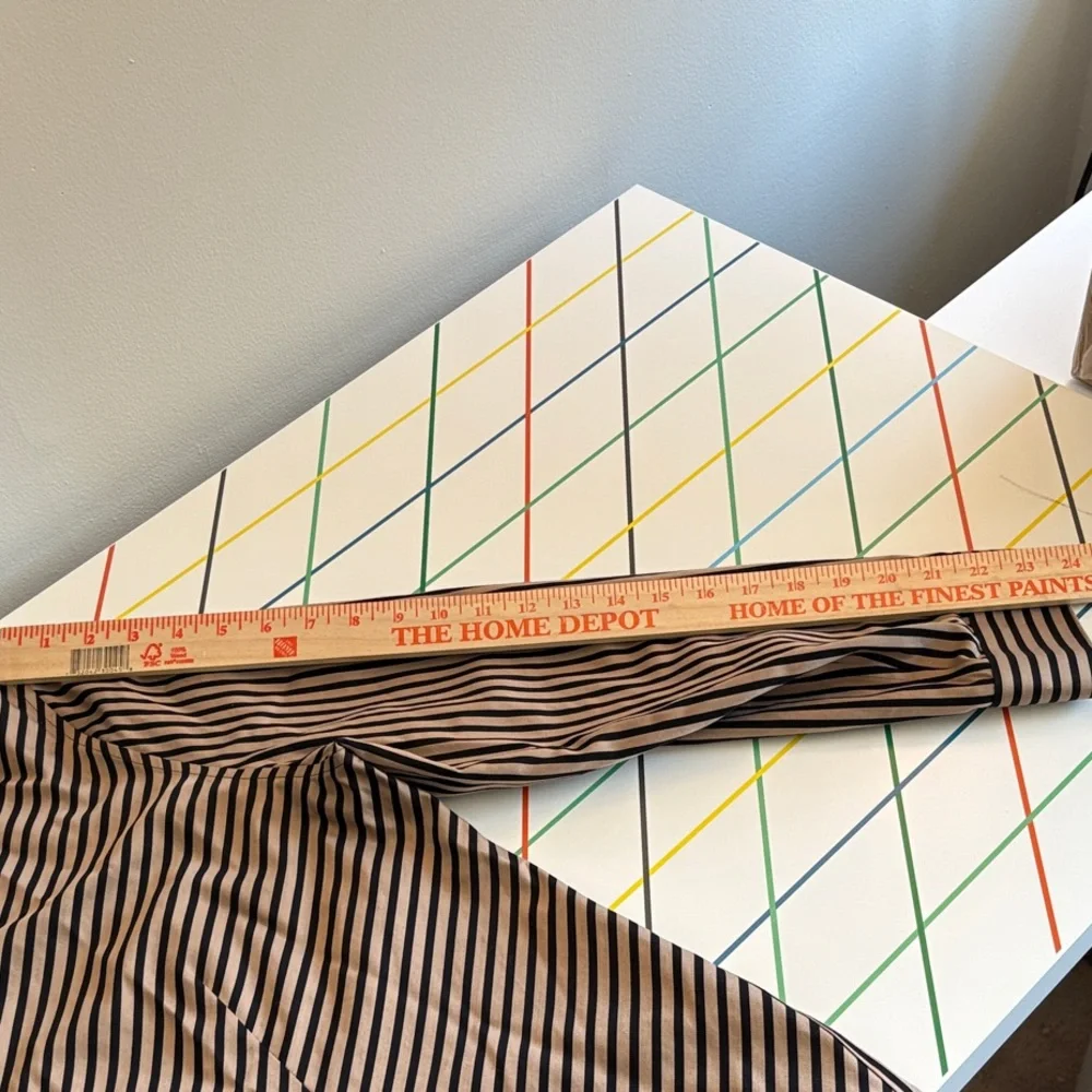 Chico's Black and Tan Striped Button Down size 16/18 (3) 100% Cotton office EUC - Picture 9 of 11